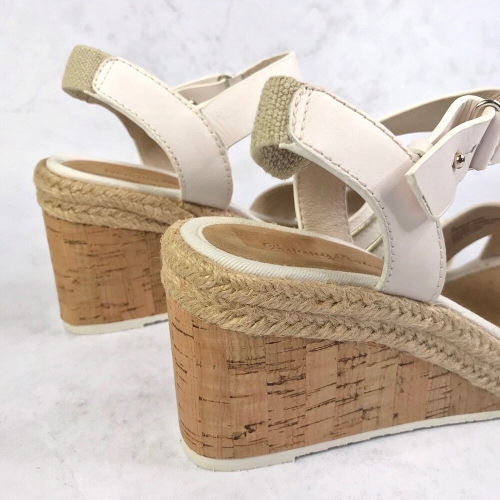 Tommy Bahama Naira Cork Wedge Sandal Sz 7B Summer Beach Clean - Picture 10 of 12